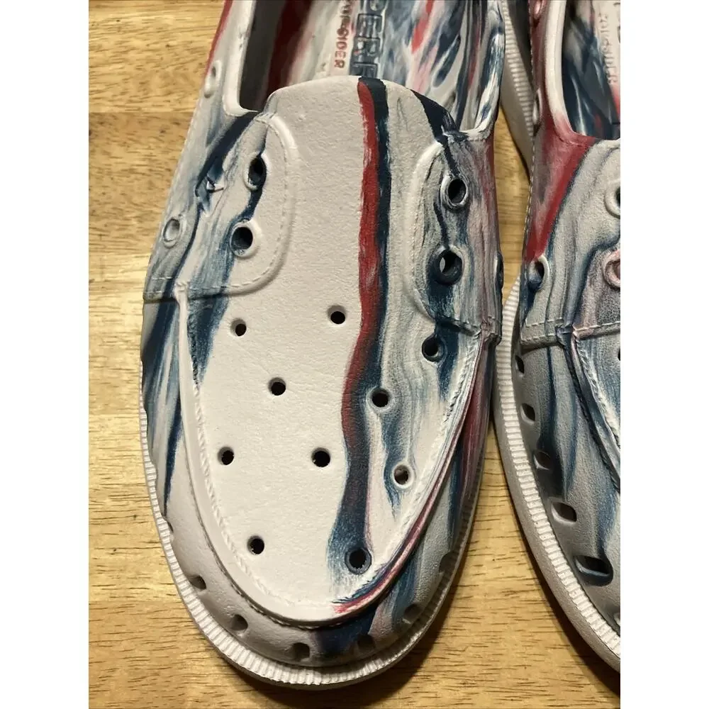 SPERRY AUTHENTIC ORIGINAL FLOAT BOAT SHOE Red White Blue UNISEX Mens‎ Size 6